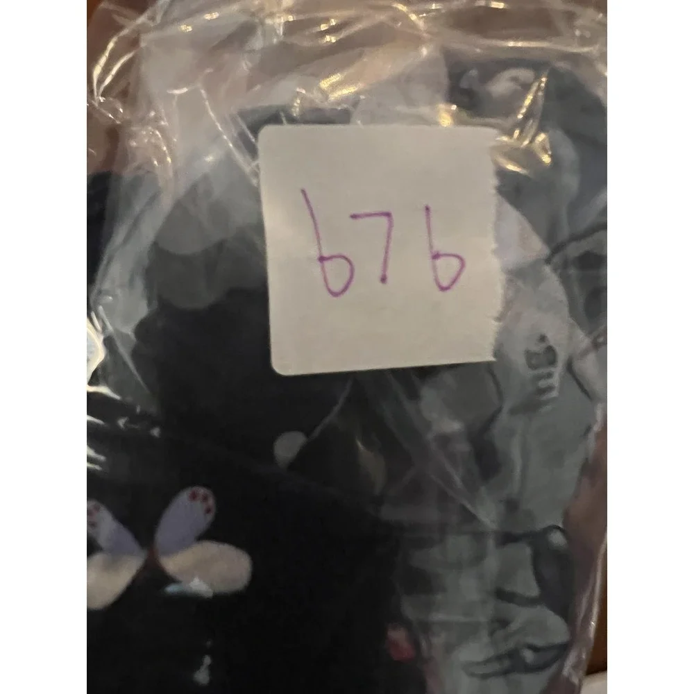 Vince‎ Camuto Jumpsuit Girls 5 Navy Blue Ruffle Strap Smocked Butterfly Print
